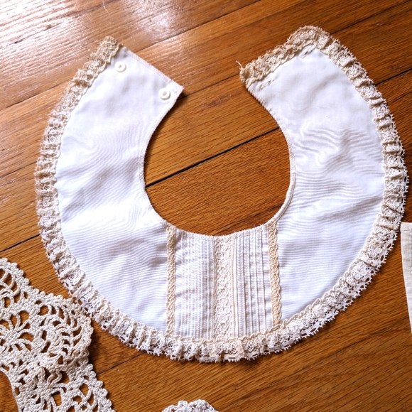 Vintage Lace Collars Set of 4 Cream - Picture 8 of 13
